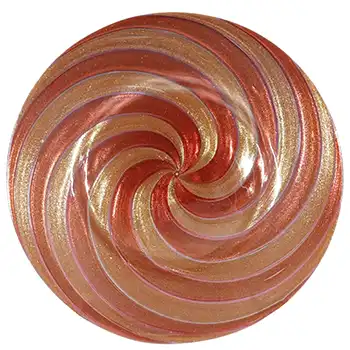 (image for) Salviati Murano Copper Aventurine Vintage Glass Plate / Dish