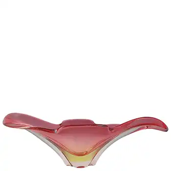 (image for) Arte Nuova Murano Pink & Uranium Sommerso Glass Bowl