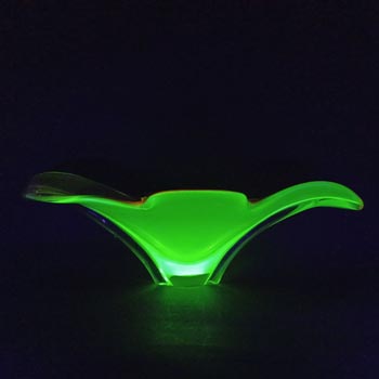 (image for) Arte Nuova Murano Pink & Uranium Sommerso Glass Bowl