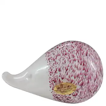 (image for) Wedgwood Pink & White Glass Hedgehog RSW403 - Marked