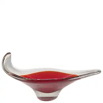 (image for) Whitefriars #9413 Ruby Red Cased Glass Bowl by Geoffrey Baxter