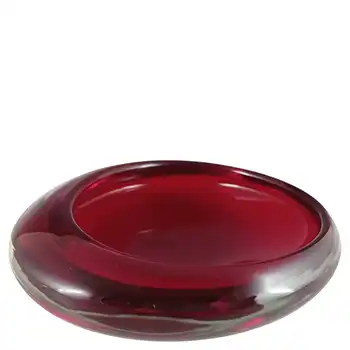 (image for) Whitefriars #9514 Ruby Red Cased Glass Bowl / Ashtray