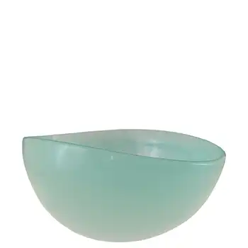 (image for) Archimede Seguso Murano Blue & White Alabastro Glass Bowl