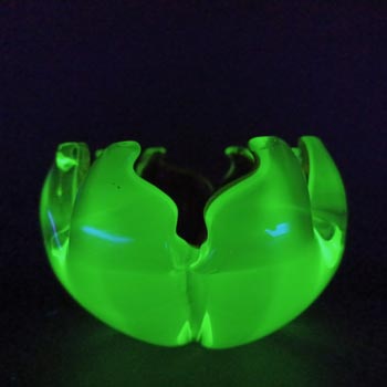 (image for) Arte Nuova Pustetto & Zanetti Murano Red & Uranium Sommerso Glass Bowl