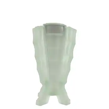 (image for) Bagley #3007 Art Deco 4.25" Green Glass 'Bamboo' Vase