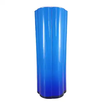 (image for) Empoli Large Vintage Italian Blue Cased Glass Vase