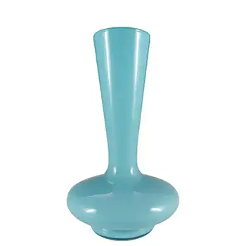 (image for) Empoli Italian Scandinavian Style Blue Opaque Cased Glass Vase