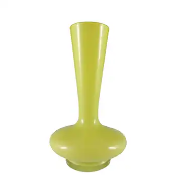 (image for) Empoli Italian Scandinavian Style Green Opaque Cased Glass Vase