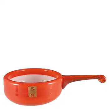 (image for) Holmegaard Palet Orange Cased Glass 'Herring' Bowl by Michael Bang