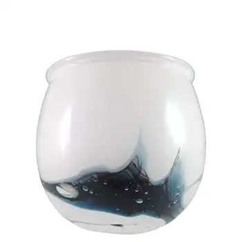 (image for) SIGNED Holmegaard 'Atlantis' Vintage White Glass Vase by Michael Bang
