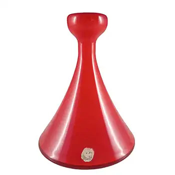 (image for) LABELLED Holmegaard Carnaby Red Cased Glass Vase by Per Lutken