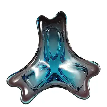 (image for) Vetreria Artistica Colonna Murano Purple & Blue Glass Lobed Bowl