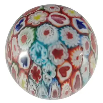 (image for) Vintage Millefiori Murrine Canes Multicoloured Glass Paperweight