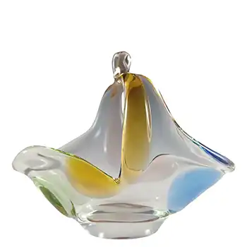 (image for) Mstisov Czech Glass Rhapsody Basket Bowl by Frantisek Zemek