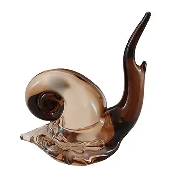 (image for) LABELLED V. Nason & Co Murano Brown Glass Snail Sculpture