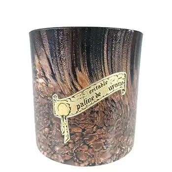 (image for) V Nason & C Murano Aventurine Glass Vintage Vase / Pot