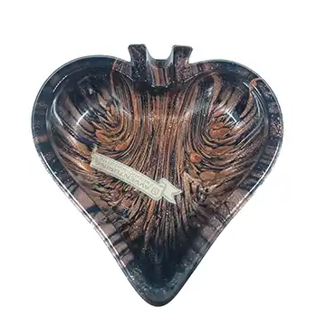 (image for) LABELLED V Nason & C Murano Aventurine Glass Ashtray Bowl