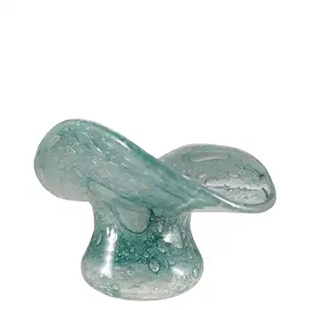 (image for) Nazeing Turquoise Green Bubbly Glass Posy Vase 1710