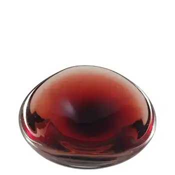 (image for) SIGNED Orrefors Sven Palmqvist Brown Glass Circular Bowl - PU 3092/13