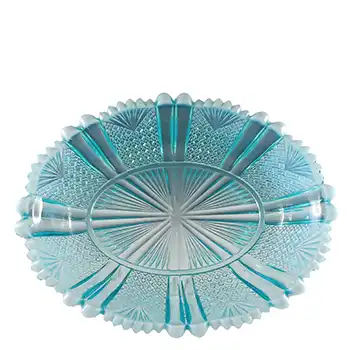 (image for) Davidson Victorian Blue Pearline Glass 'Richelieu' Bowl