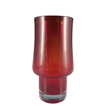 (image for) Riihimaki / Riihimaen Lasi Oy Finnish Red Glass Vase