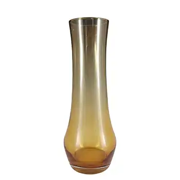 (image for) Riihimaki / Riihimaen Lasi Oy Finnish Amber Glass Vase