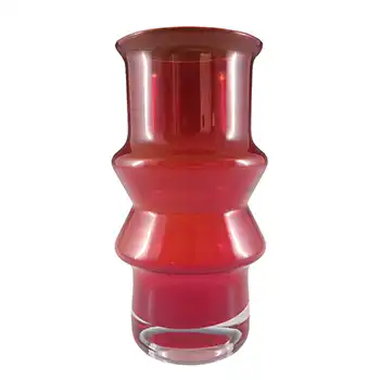 (image for) Riihimaki #1519 Riihimaen Red Glass 'Tuulikki' Vase