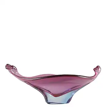 (image for) LARGE Murano Purple & Blue Sommerso Glass Retro Bowl