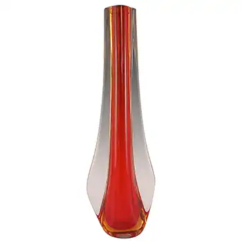 工芸品 FORNASA De MVRAN A L'INSEGNA DEL MORETO Vintage Fornasa De Murano l'Insegna Del Moreto White Inside