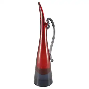 (image for) Murano Venetian Red & Blue Sommerso Glass Jug / Vase