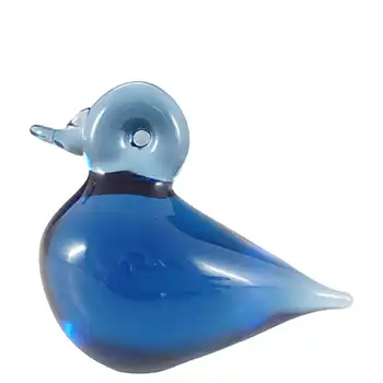 (image for) MARKED Wedgwood Sapphire Blue Glass Duckling RSW425