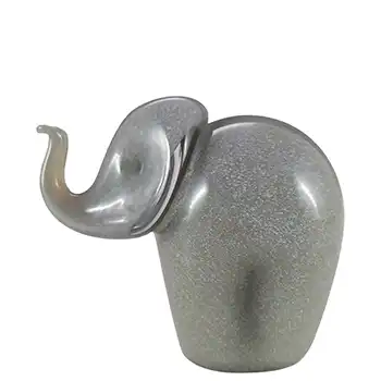 (image for) MARKED Wedgwood Speckled Grey Glass Elephant Sculpture RSW405