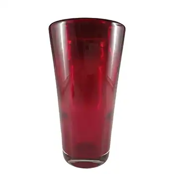 (image for) Whitefriars #9584 Ruby Red Glass 7.25" Flared Vase