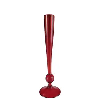 (image for) Whitefriars #9484 Baxter Ruby Red Glass 7.5" Bud Vase