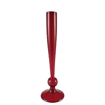 (image for) Whitefriars #9484 Baxter Ruby Red Glass 7.5" Stem Vase