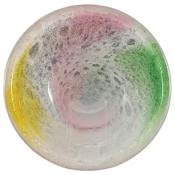 (image for) Stevens & Williams? Retro Bubbly Rainbow Glass Bowl
