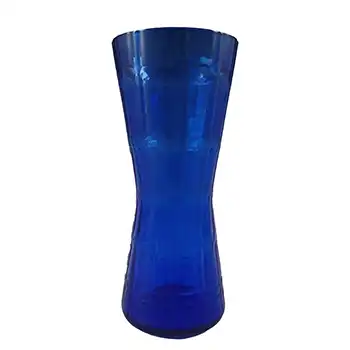 (image for) Alsterfors #AV422 Swedish / Scandinavian Blue Glass Retro Vase