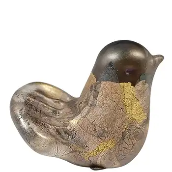 LABELLED Isle of Wight Studio / Harris 'Azurene Black' Glass Bird (image for) LABELLED Isle of Wight Studio / Harris 'Azurene Black' Glass Bird