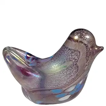 Isle of Wight Studio / Harris 'Meadow Garden Violet' Glass Bird (image for) Isle of Wight Studio / Harris 'Meadow Garden Violet' Glass Bird