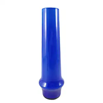 (image for) Empoli Italian Vintage Retro Blue Cased Glass Vase