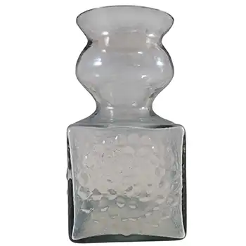 Dartington Midnight Grey Glass Frank Thrower 'Flower' Vase (image for) Dartington Midnight Grey Glass Frank Thrower 'Flower' Vase