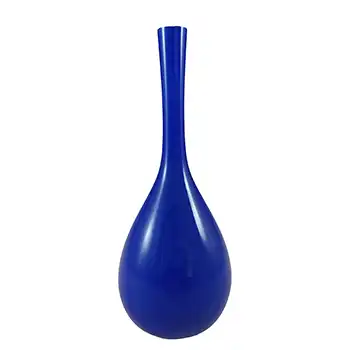 (image for) Elme Swedish / Scandinavian Blue Opal Cased Glass Vase