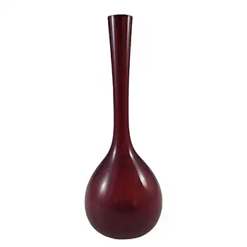(image for) Elme Swedish / Scandinavian Red Retro Glass Stem Vase