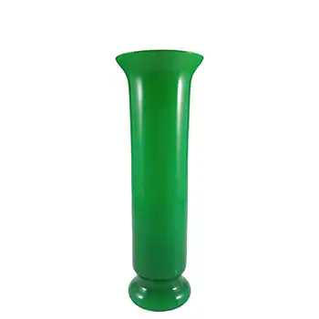(image for) Empoli Vintage Italian Green Retro Opal Cased Glass Vase