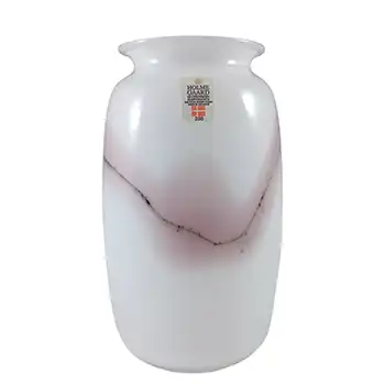 (image for) Holmegaard 'Sakura' White Glass 6" Vase by Michael Bang