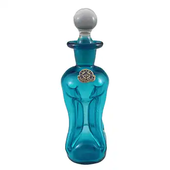 (image for) Holmegaard / Kastrup Jacob Bang Blue Glass 5.75" 'Cluck Cluck' Bottle
