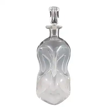 (image for) Holmegaard Jacob Bang Vintage Clear Glass 12" 'Cluck Cluck' Bottle