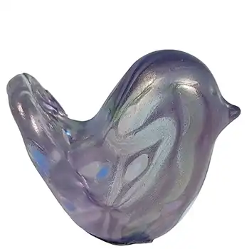 (image for) Isle of Wight Studio / Harris 'Meadow Garden Violet' Glass Bird
