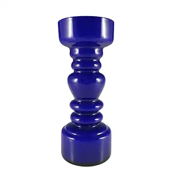 (image for) Japanese Blue Cased Hooped Glass Vase - Swedish Style