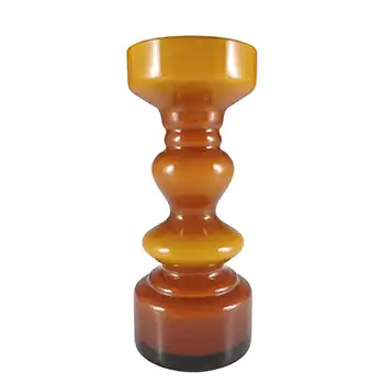 (image for) Japanese Amber Cased Hooped Glass Vase - Swedish Style